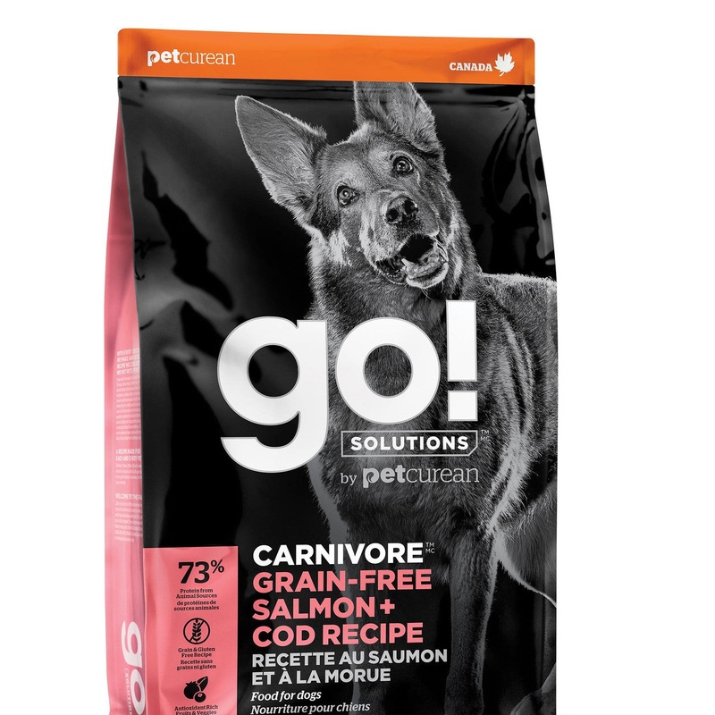 Petcurean GO! CARNIVORE Grain Free Salmon + Cod Recipe for dogs 12lb {L-1}152239