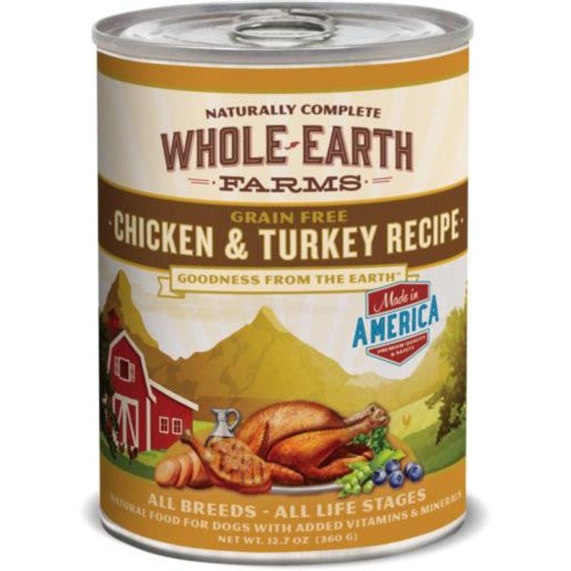 Merrick Whole Earth Farms Chicken & Turkey Recipe 12/12.7oz {L-1} 295343