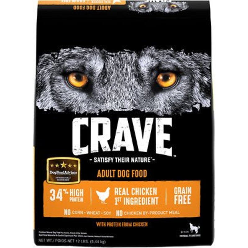 Crave Chicken Dry Dog Food 12lb