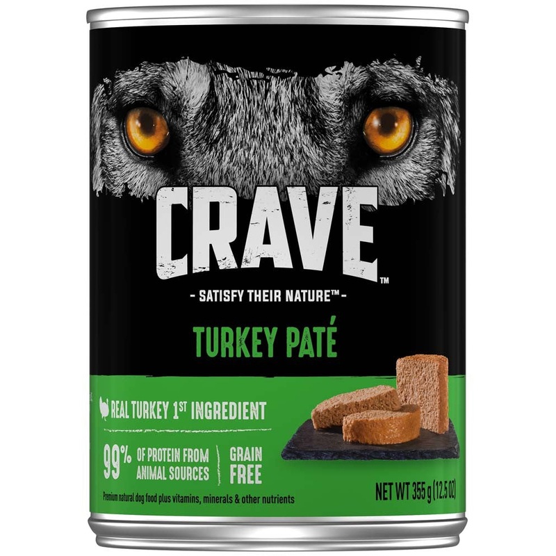 Crave Turkey Pate Canned Dog Food 12ea/12.5oz