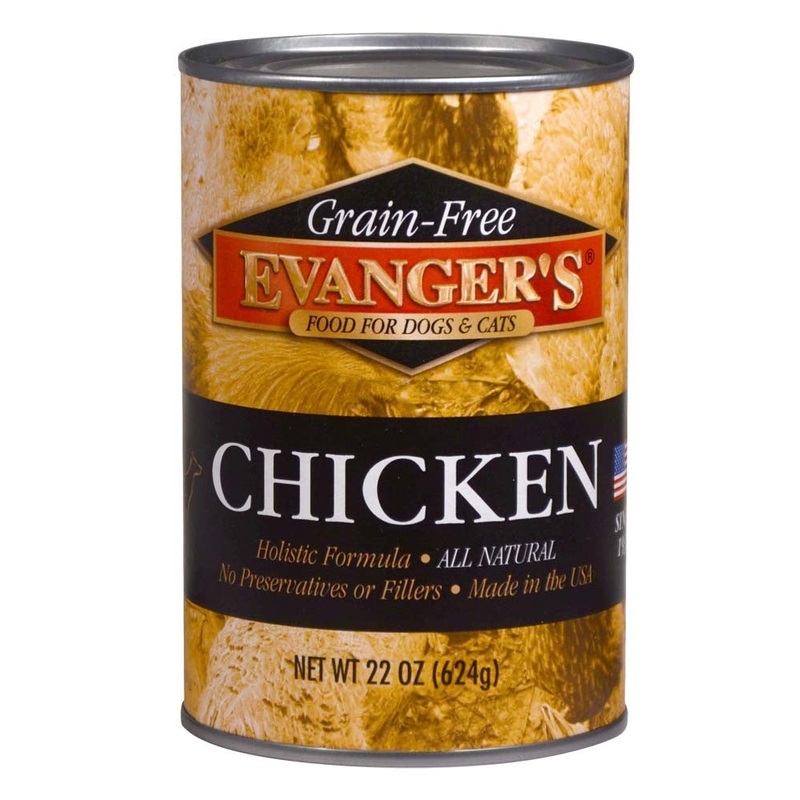 Evanger's Grain-Free Wet Dog & Cat Food Chicken 20.2oz 12pk