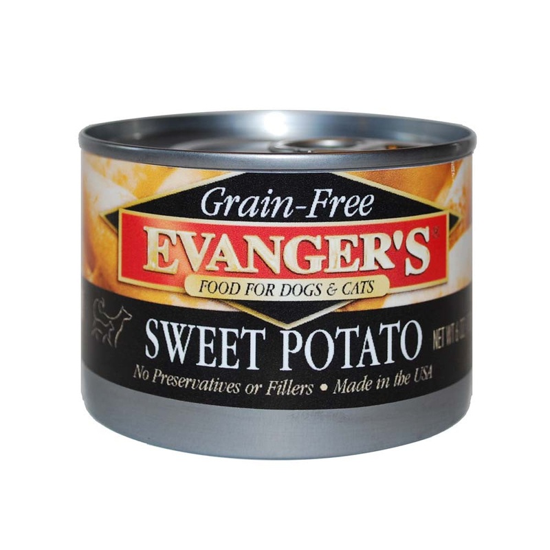 Evanger's Grain-Free Wet Dog & Cat Food Sweet Potato 6oz 24pk