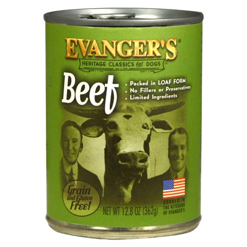 Evanger's Heritage Classic Wet Dog Food Beef 12.8oz 12pk