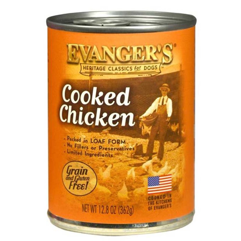 Evanger's Heritage Classic Wet Dog Food Cooked Chicken 12.8oz 12pk
