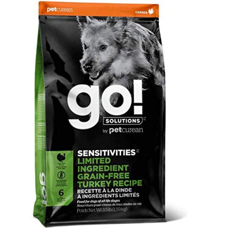 Petcurean GO! SENSITIVITIES Limited Ingredient Grain Free Turkey Dog 22lb {L-1} 152269