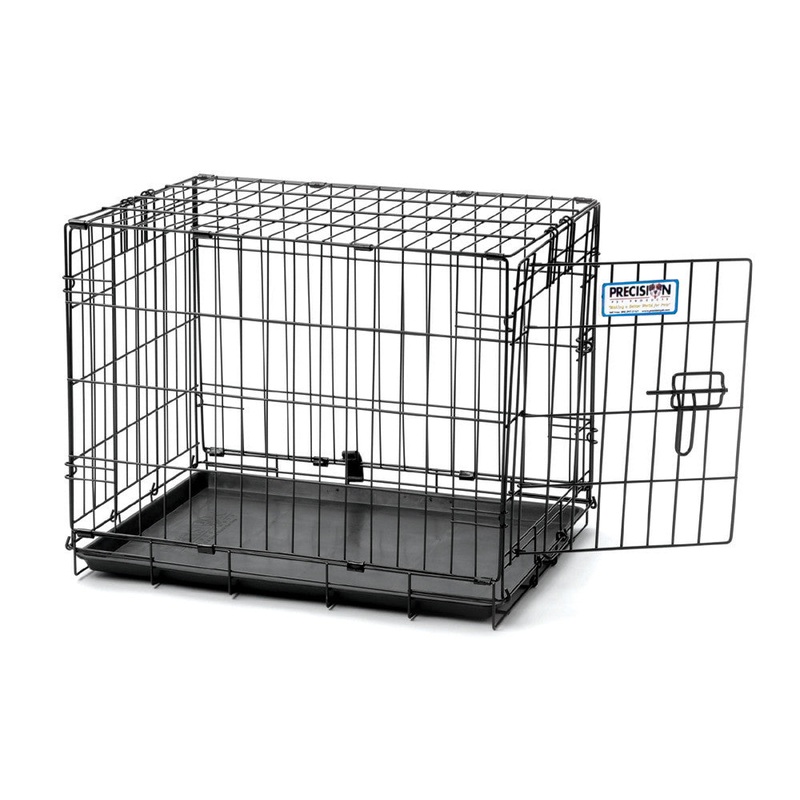 Precision ProValu 1 Door Wire Dog Crate Black 42 in