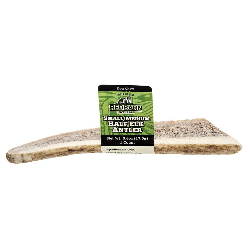 Redbarn Natural Elk Antler Dog Treat Split SM/MD 0.6oz