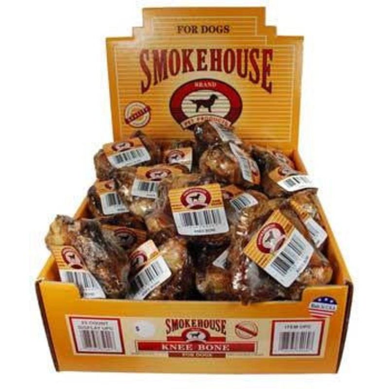 Smokehouse Knee Bone 25ct Display Box Shrink Wrapped With UPC {L+1} 785219