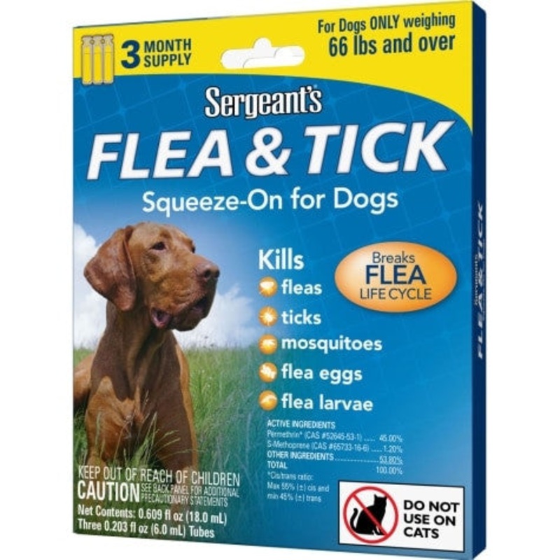 Sergeant's fea & tick Sqze Dog Over 66# 3ct183133