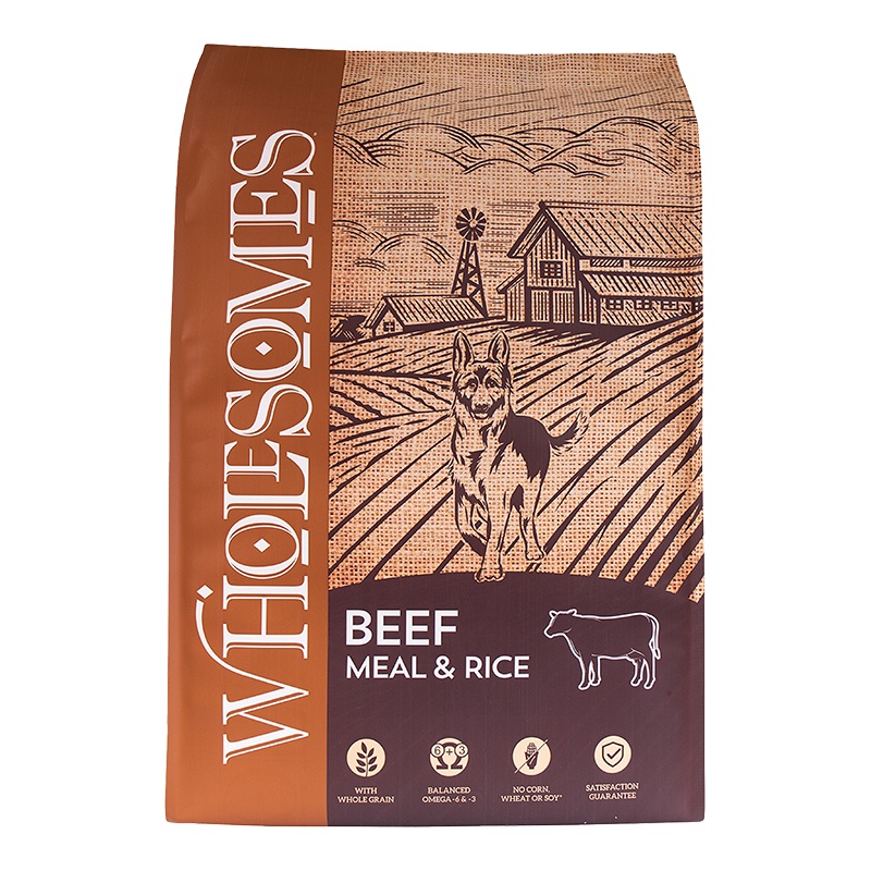 Wholesomes Dog Adult Beef & Rice 40lb