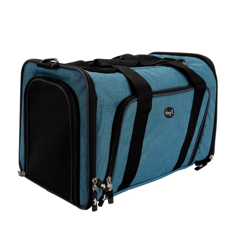 Dogit Explorer Expandable Carry Bag, Blue/Navy Blue