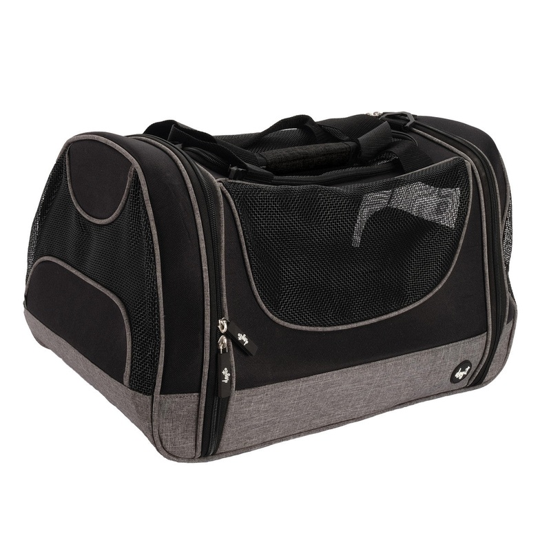 Dogit Explorer Soft Carrier Tote Carry Bag - Black/Gray