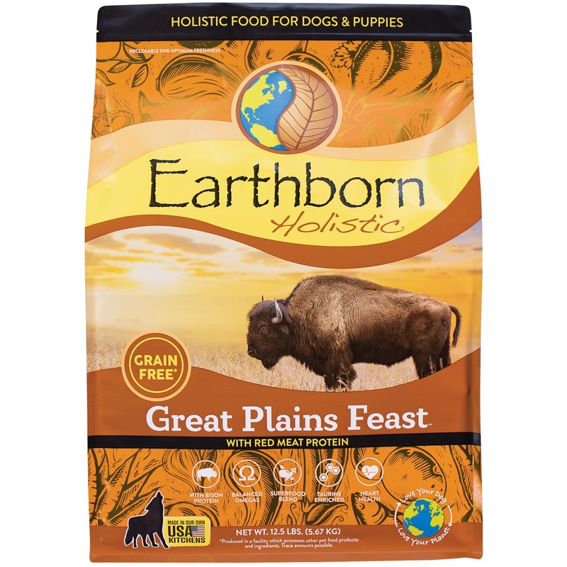 Earthborn Holistic Great Plains Feast Grain-Free Dry Dog Food 12.5 lb