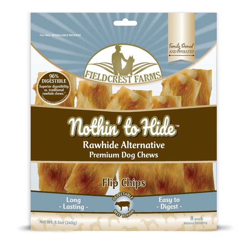 Fieldcrest Farms Nothin' To Hide Flip Chips Dog Treat Beef 8.5 oz 8 pk