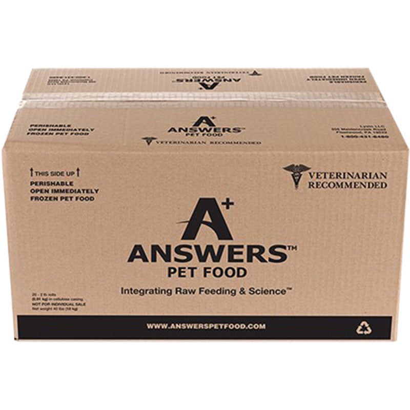 Answers Dog Frozen Detailed Beef 40lb Bulk (D)