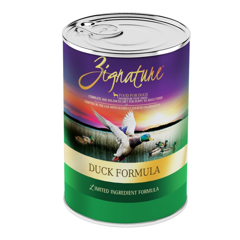 Zignature Duck Formula Dog Food 12/13 oz