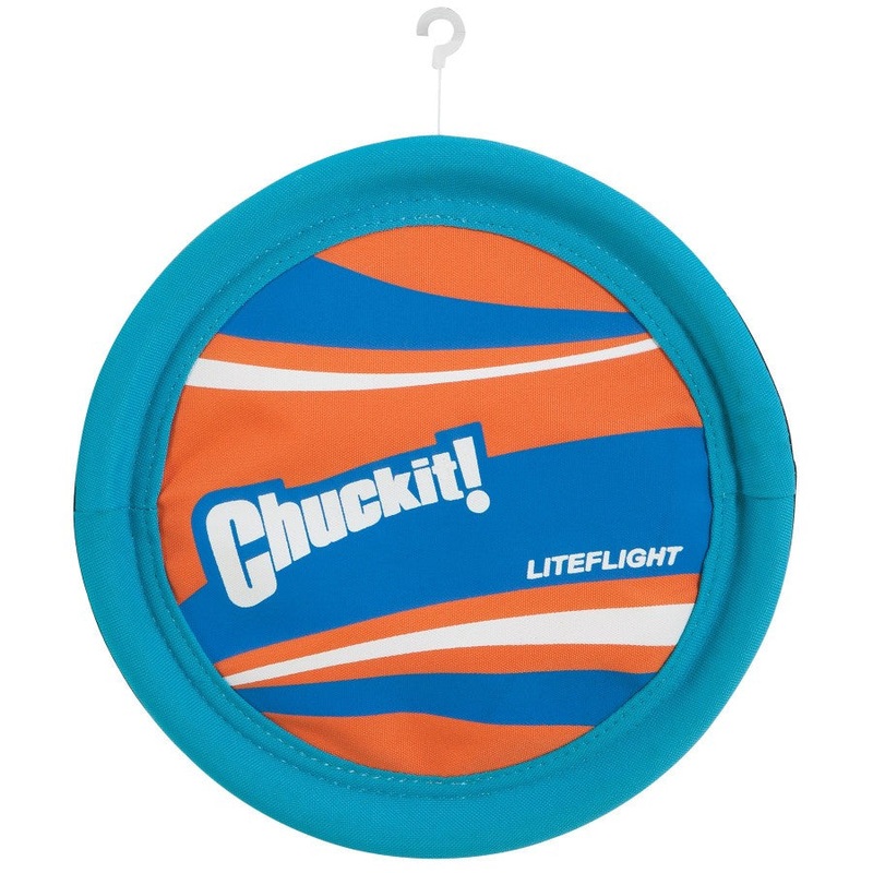 Chuckit! Lite Flight Disc Dog Toy Blue, Orange Large