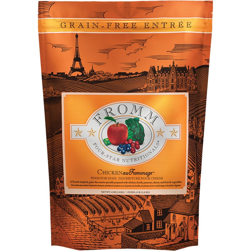 Fromm Four-Star Chicken Au Frommage? Recipe Dog Food 4 lb