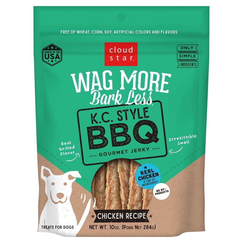 Wag More Bark Less Kansas City Style BBQ Chicken Grilled Jerky 10 oz