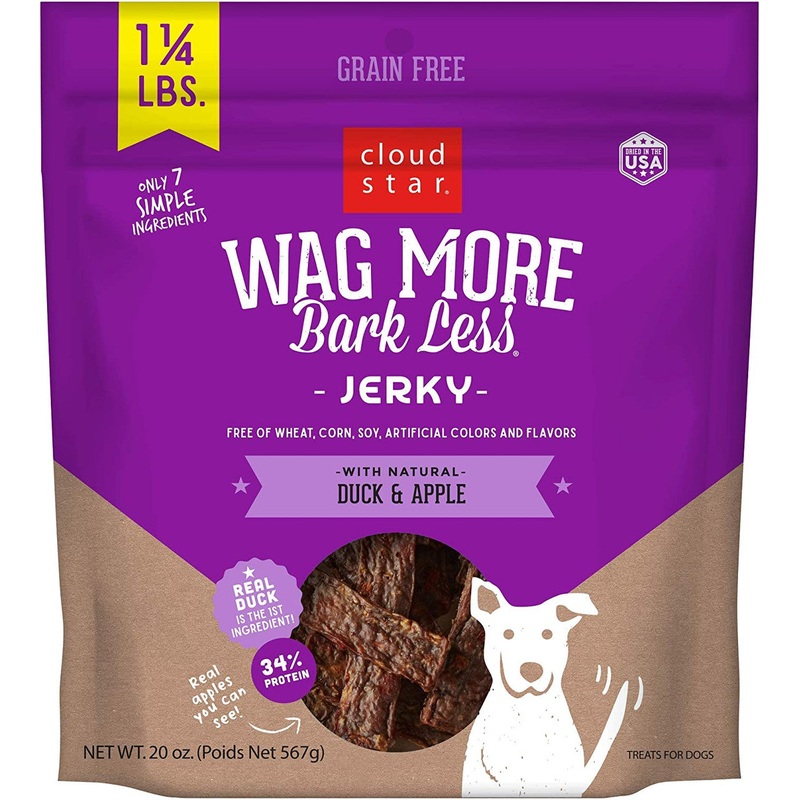 Wagmore Dog Jerky Grain Free Duck Apple 20oz