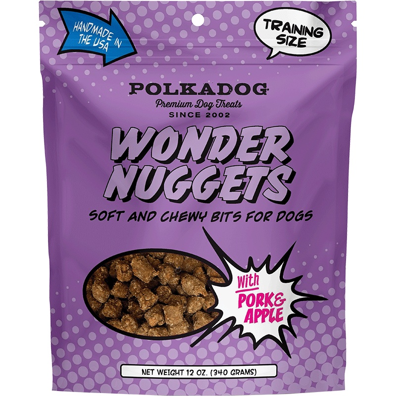 Polka Dog Bakery Dog Wonder Nuggets Pork & Apple 12oz