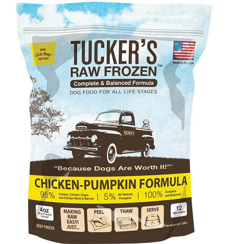 Tuckers Dog Frozen Complete Balance Chicken & Pumpkin 3lb SD-5
