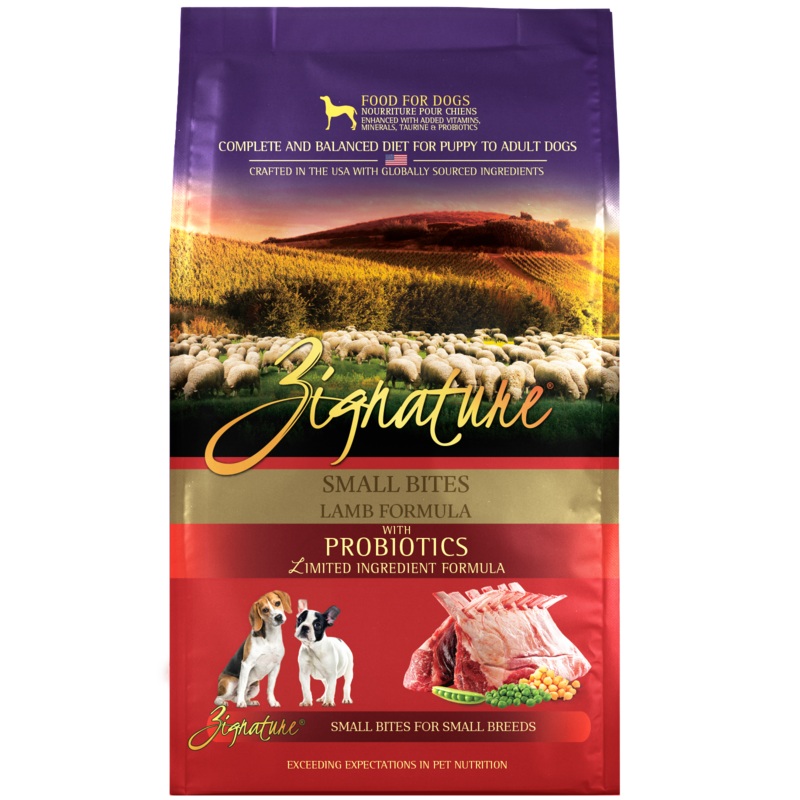 Zignature Lamb Formula Small Bites Dry Dog Food 4 lb