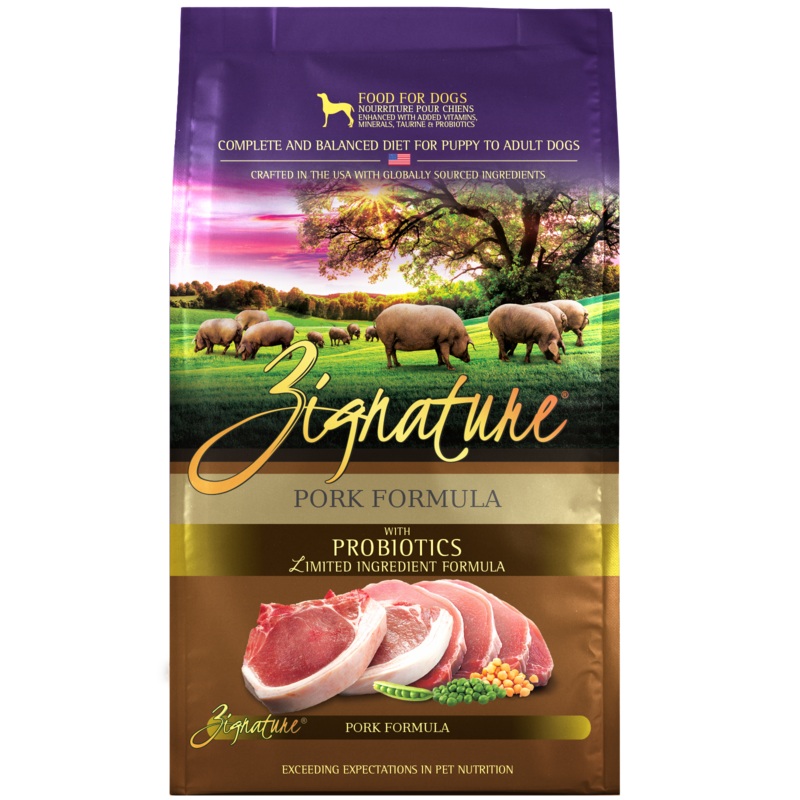 Zignature Pork Formula Dog Food 4 lb
