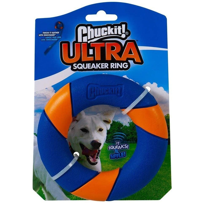Chuckit! Ultra Squeak Ring Orange