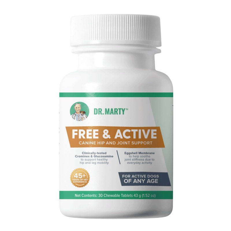 Dr. Marty's Free and Active Chewable Dog Supplement 30 ct