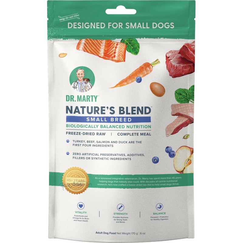 Dr. Marty's Nature's Blend Freeze Dried Small Breed Dog 6 oz