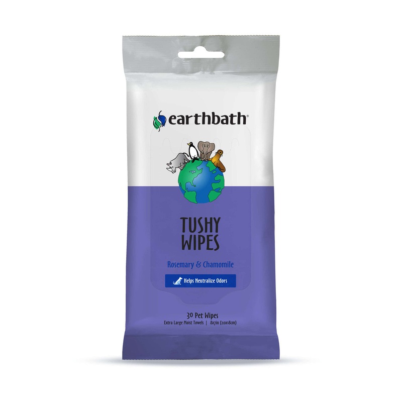 Earthbath Tushy Wipes, Rosemary & Chamomile 30ct