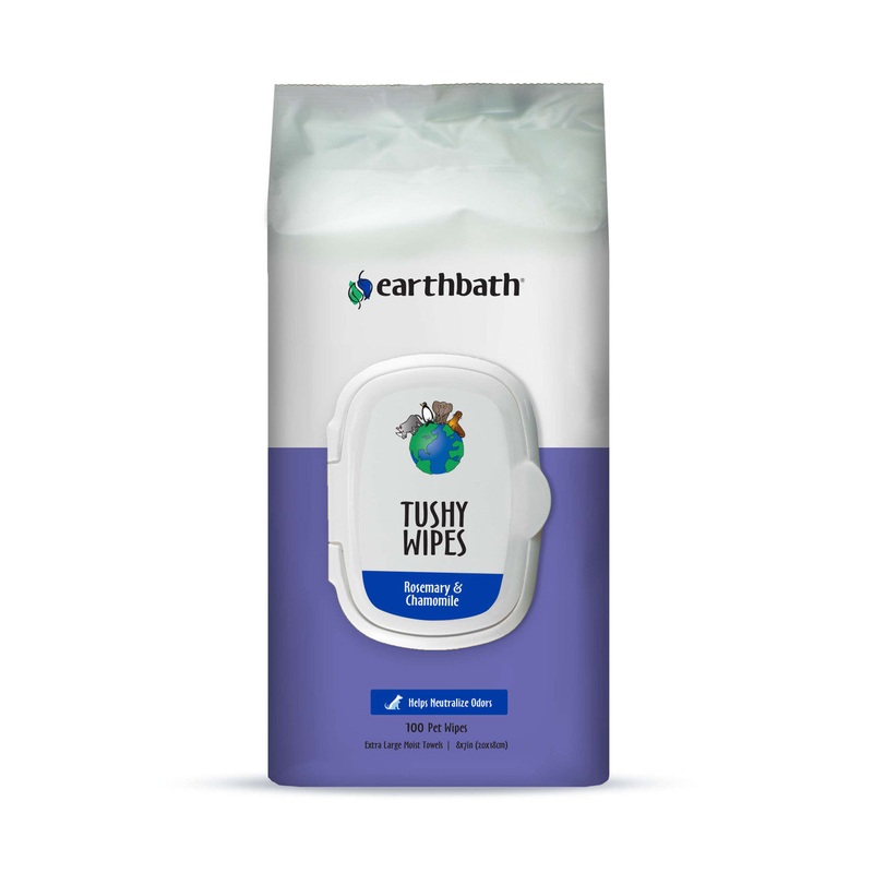 Earthbath Tushy Wipes, Rosemary & Chamomile 72ct