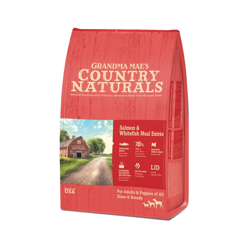 GRANDMA MAE'S COUNTRY NATURALS DOG SALMON & WHITEFISH MEAL 24LB