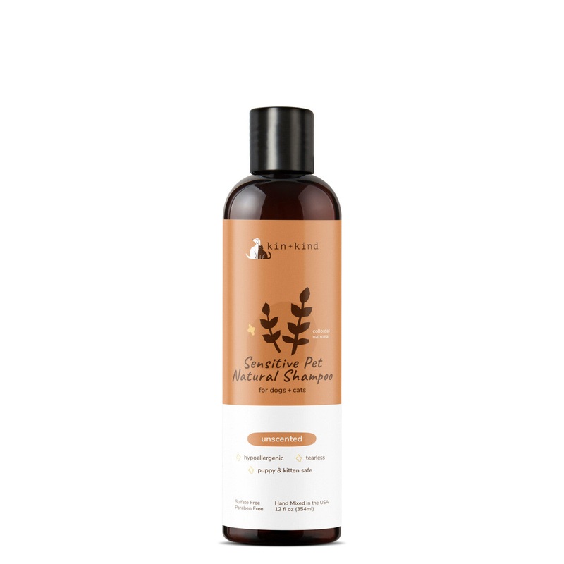 Sensitive Skin Natural Shampoo for Puppies & Kittens Unscented 12 oz