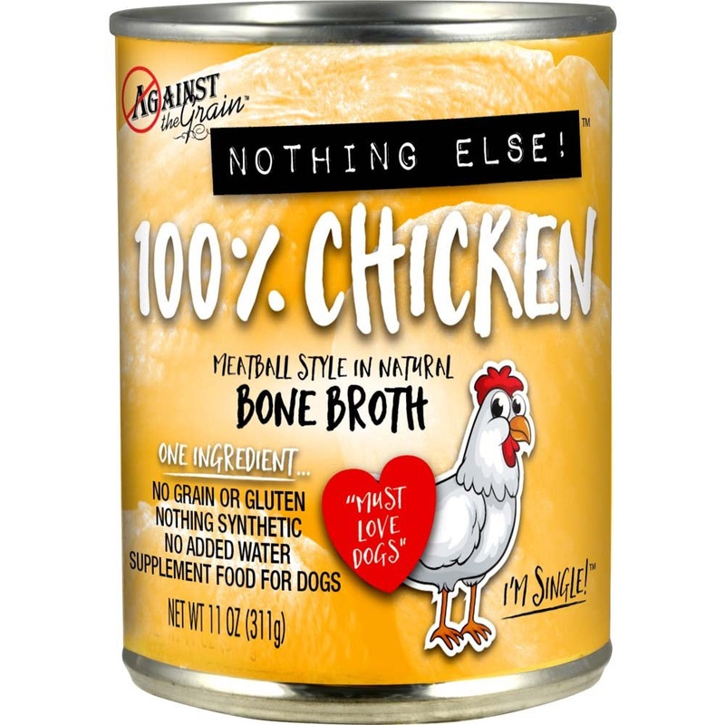 Against the Grain Nothing Else 100% One Ingredient Adult Wet Dog Food Chicken 11oz  {L+1}