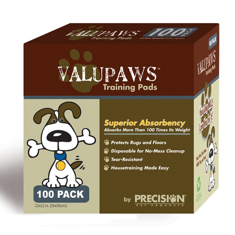 Precision ValuPaws Training Pads White 100 Pack 22 in x 22 in