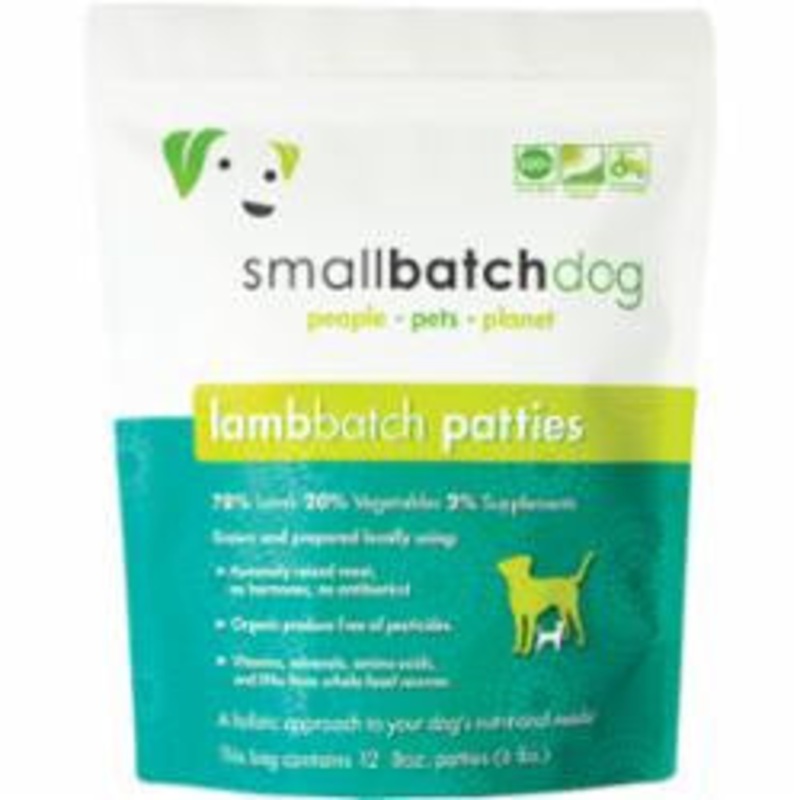 Small Batch Dog Frozen Lamb Patties 6lb {L-x} SD-5