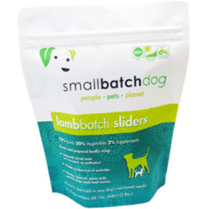 Small Batch Dog Frozen Lamb Sliders 3lb {L-x} SD-5