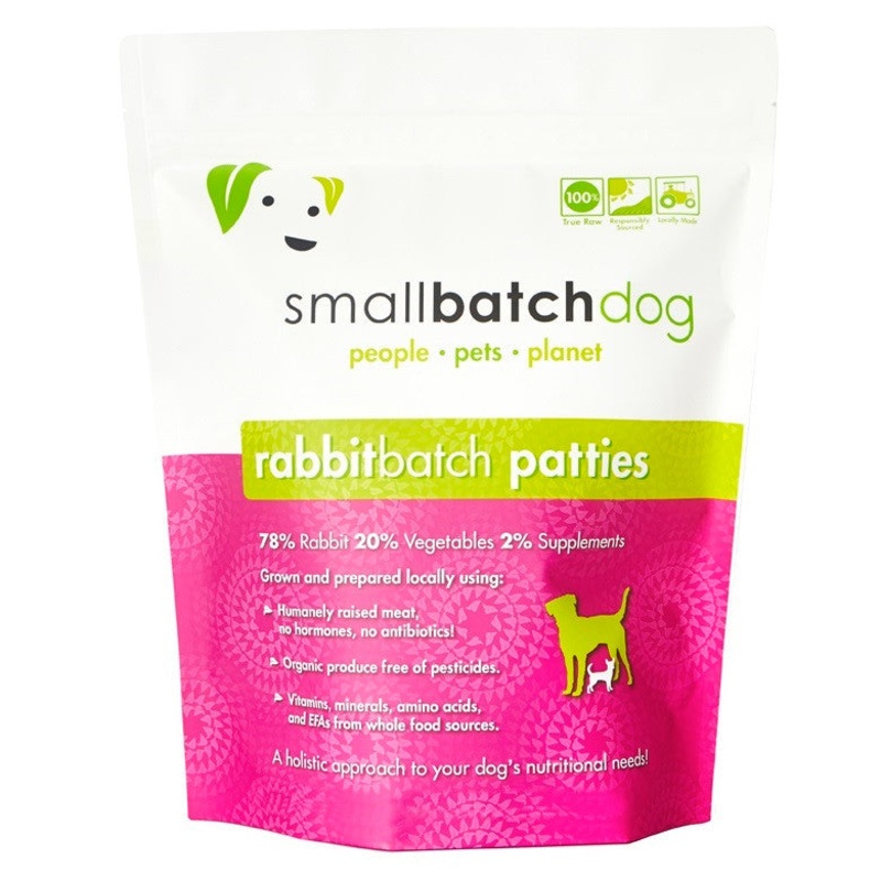 Small Batch Dog Frozen Rabbit Sliders 3lb SD-5