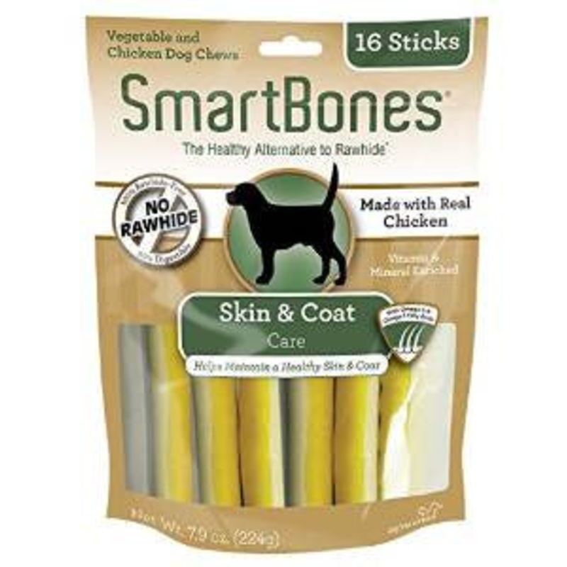 SmartBones Functional Sticks Skin & Coat 16 Pk {L+1} 923052