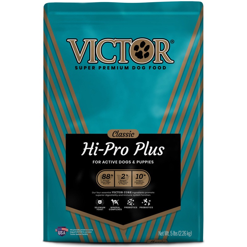 Victor Super Premium Dog Food Classic Hi-Pro Plus Dry Dog Food Beef 5lb