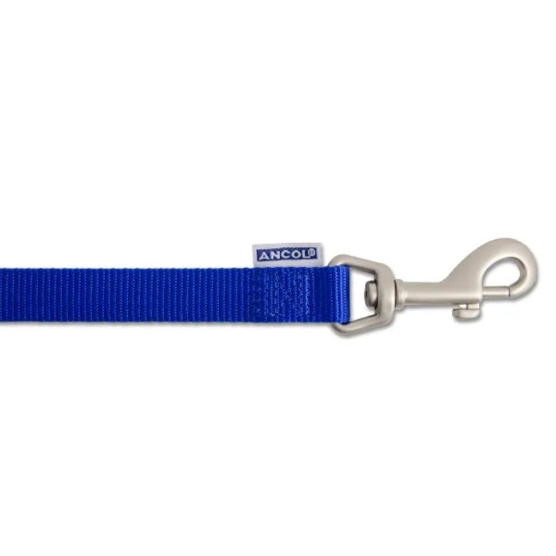 Viva Nylon Padded Snap Lead Blue 19mm X1m