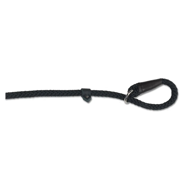 Viva Nylon Rope Slip Lead Black 12mm x 1.2m
