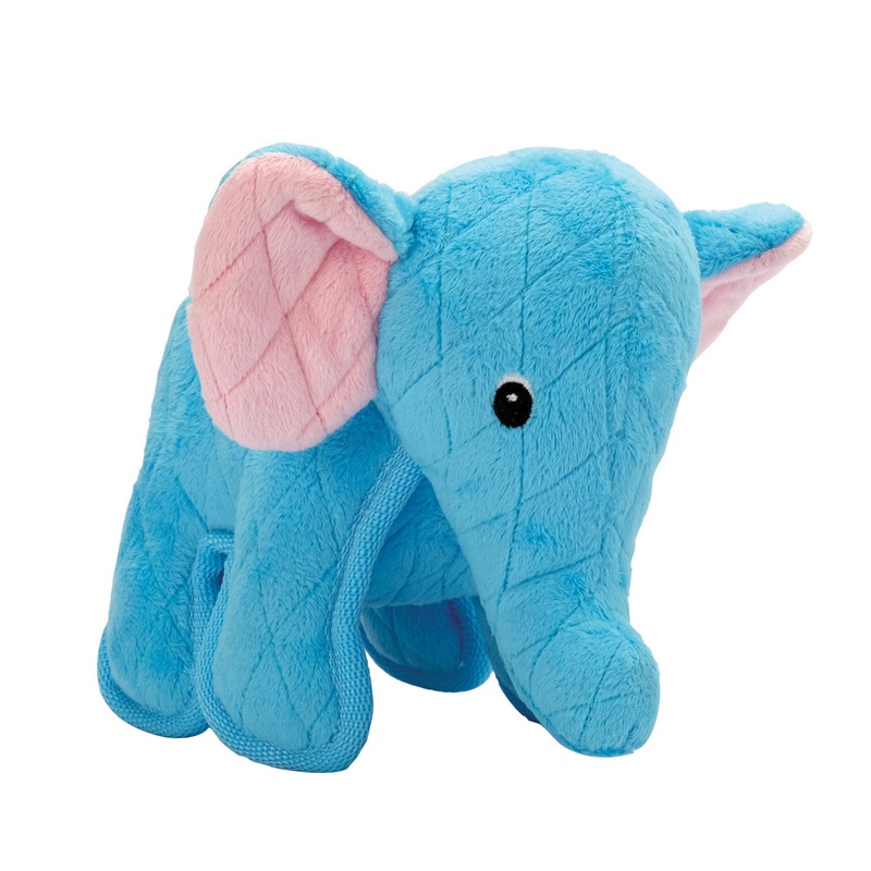 Zeus Safari Dog Toy, Elephant Blue (DD)