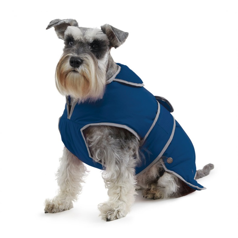 Muddy Paws Stormguard Fleece Lined Coat & Chest Protector Blue XSmall