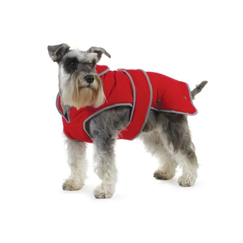 Muddy Paws Stormguard Fleece Lined Coat & Chest Protector Red XSmall