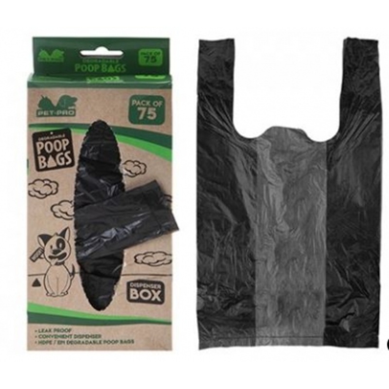 Pack of 75 Eco Degradable Doggy Poop Bags