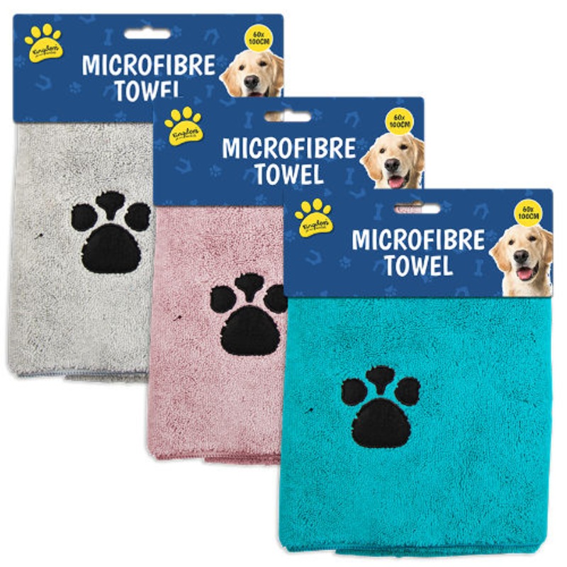 PET MICROFIBRE TOWEL 60CM X 100CM