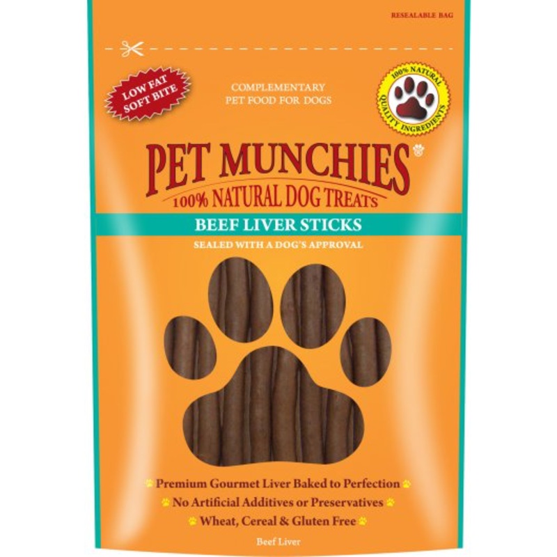 Pet Munchies Beef Liver Sticks 90g